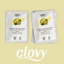 Kit Salviettine al limone in spunlace Clovy imbustata singolarmente