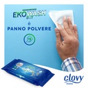 Eko Wash 5in1 - 30 salviette imbevute per bucato a 5 azioni: Lavabiancheria - Ammorbidente - Igienizzante - Salvacolore - Panno polvere