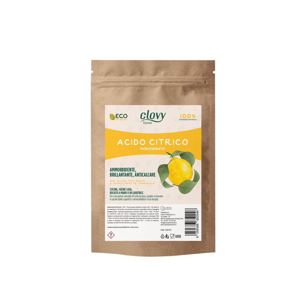 Acido citrico in polvere confezionato in sacchetto richiudibile 2,5 Kg