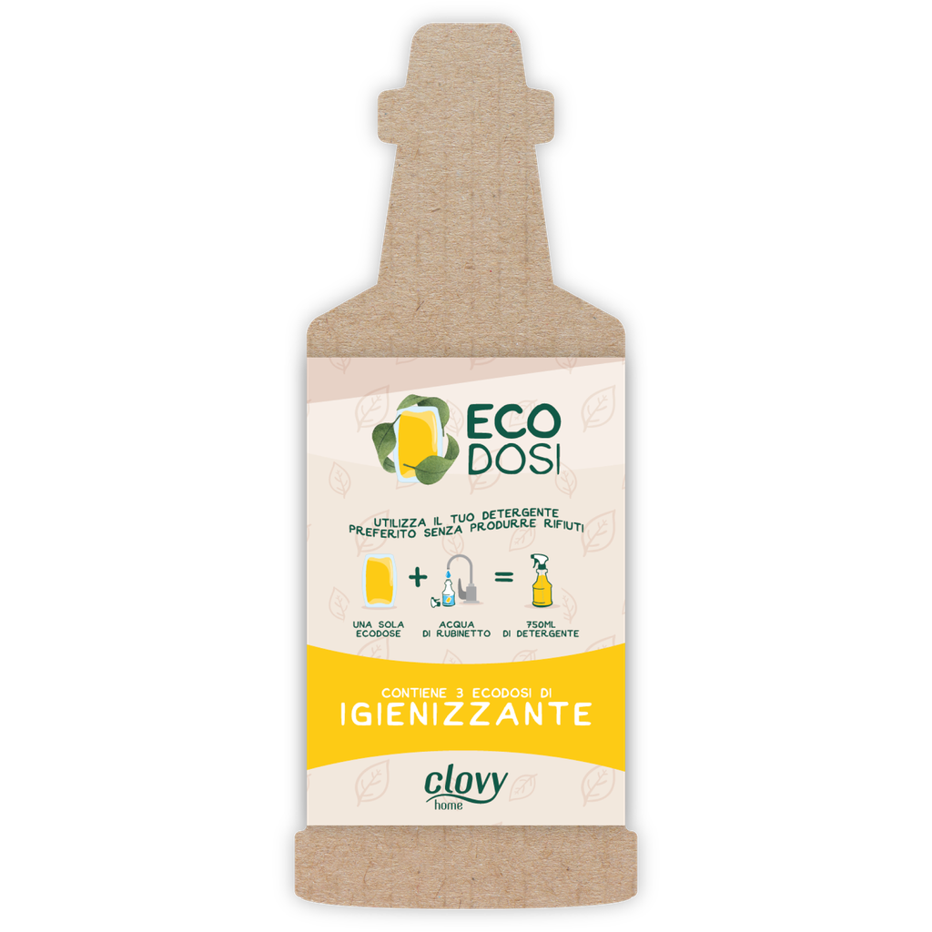 Kit Ecodosi Clovy Igienizzante - 3 capsule idrosolubili da 10 ml