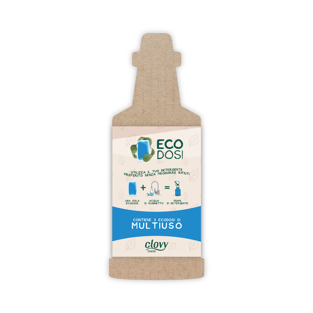 Ecodosi Clovy Detergente multiuso -  3 capsule idrosolubili da 10 ml (copia)