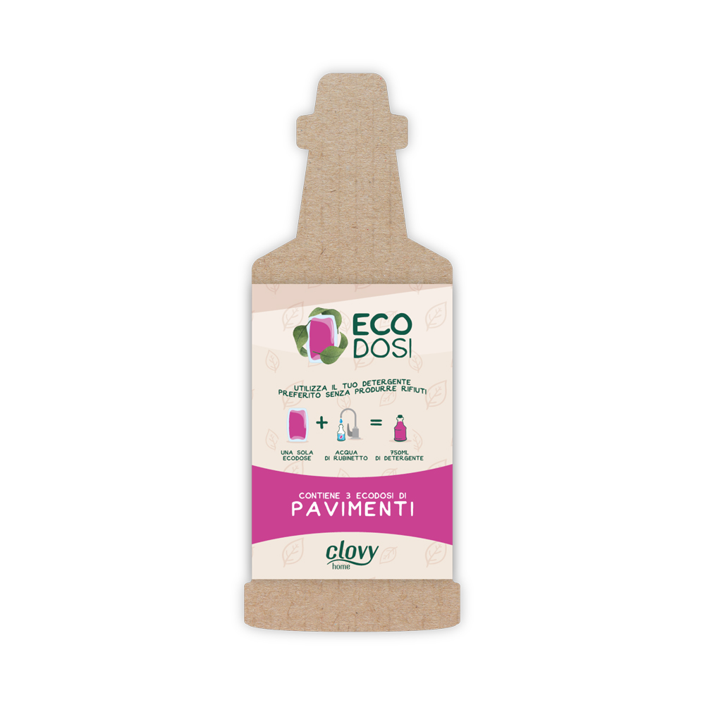 Ecodosi Clovy Detergente pavimenti - 3 capsule idrosolubili da 10 ml (copia)