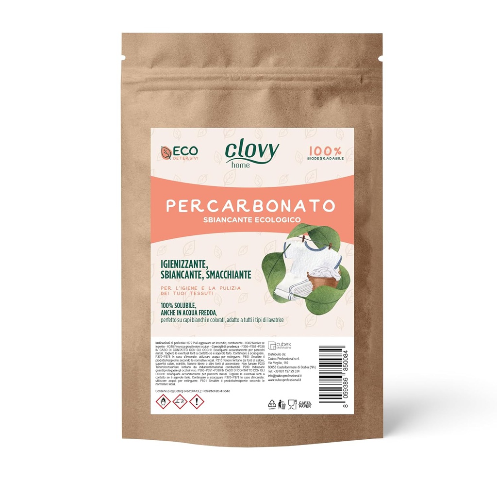 Percarbonato di sodio - sbiancante ecologico 5 kg + EBOOK DIGITALE PER UTILIZZI E DOSAGGI