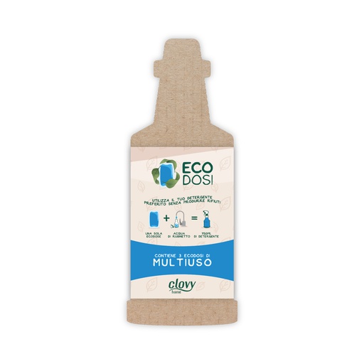 Kit Ecodosi Clovy Detergente multiuso -  3 capsule idrosolubili da 10 ml